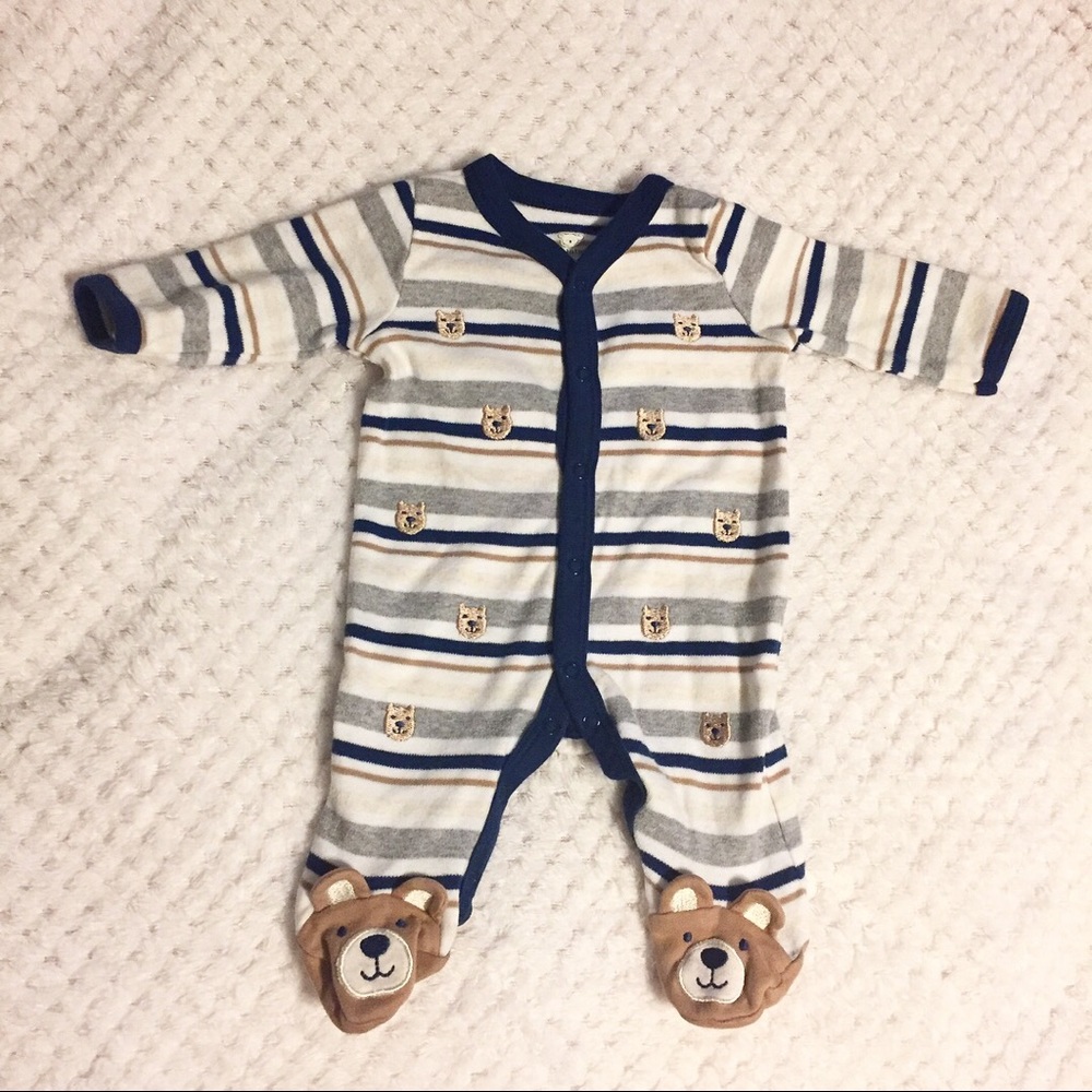 Teddy bear pajama onesie